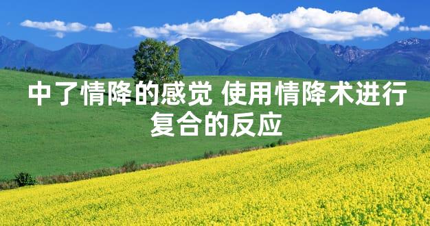 中了情降的感觉 使用情降术进行复合的反应